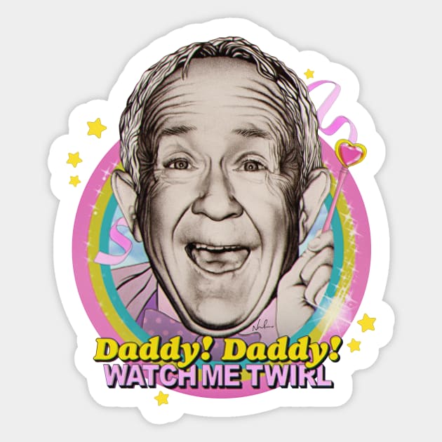 Daddy! Daddy! Watch Me Twirl! Sticker by nordacious